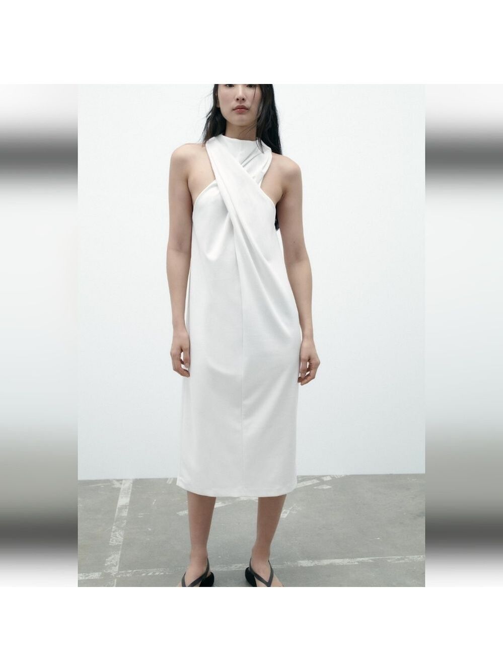 NWT Zara Twist Front Dress, Size S